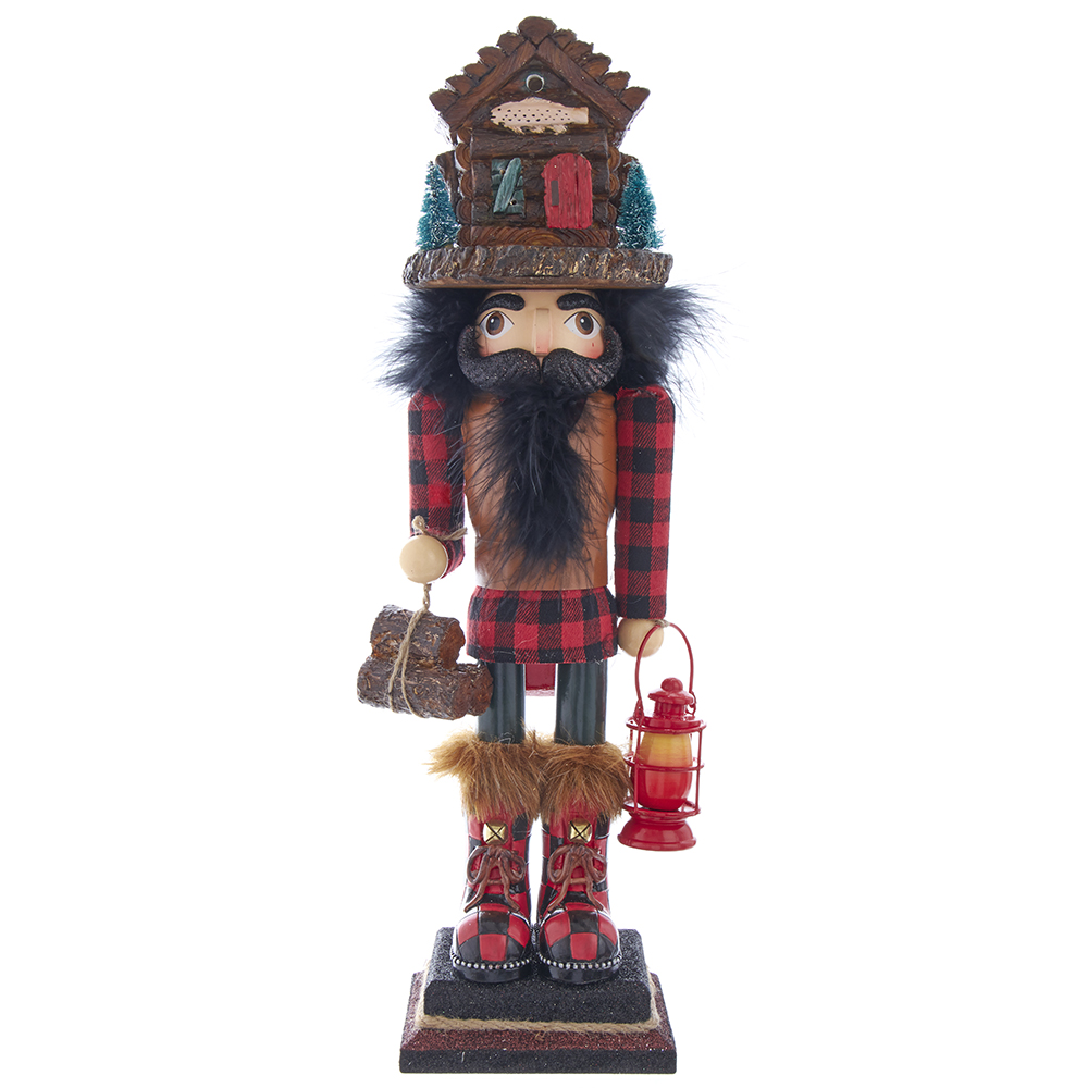 Picture of Hollywood HA0563 18 in. Hollywood Lodge Nutcracker with Cabin Hat