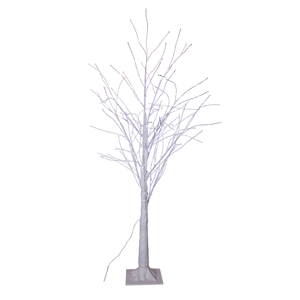 4 ft. Winter White Twig Tree with 500 Cool White Lights