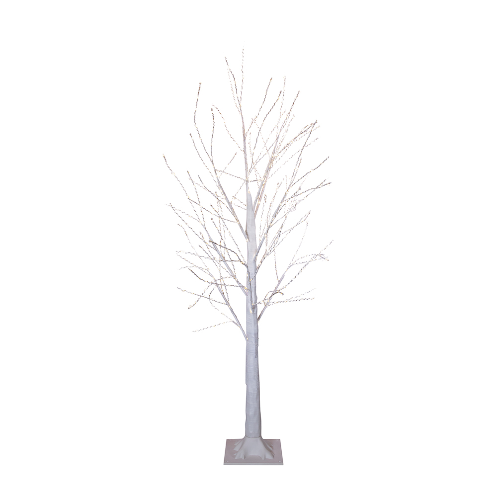 4 ft. Winter White Twig Tree with 500 Warm White Lights