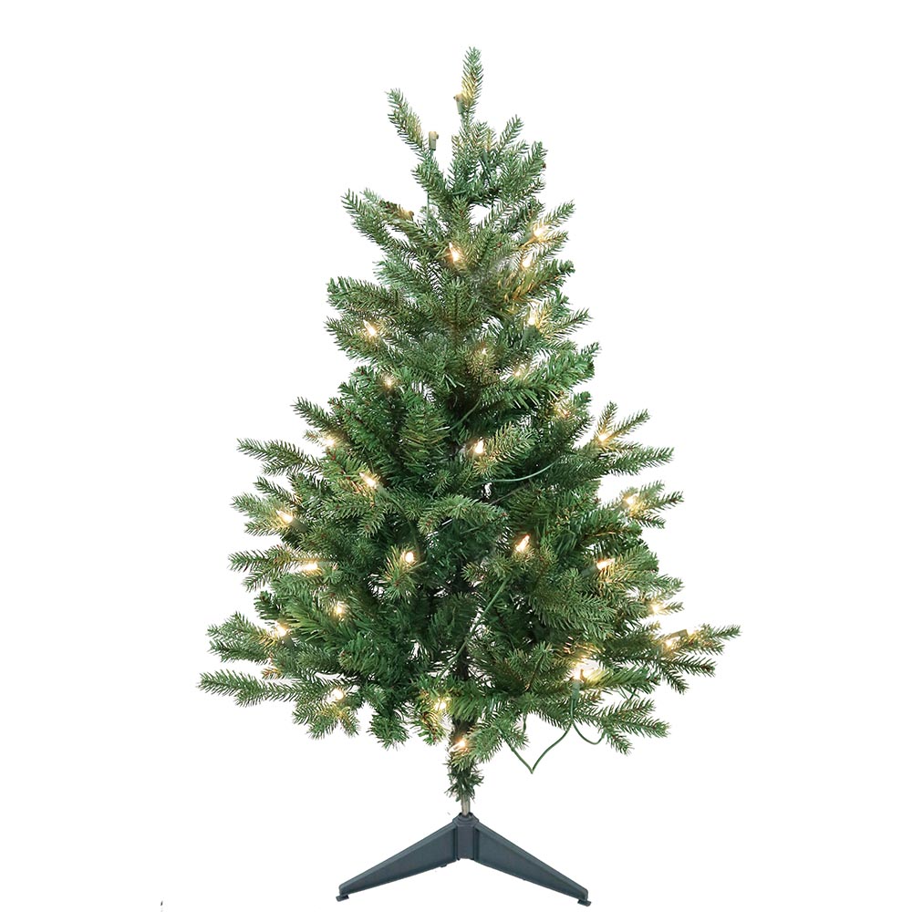 3 ft. Pre-Lit Clear Incandescent Jackson Pine Tree