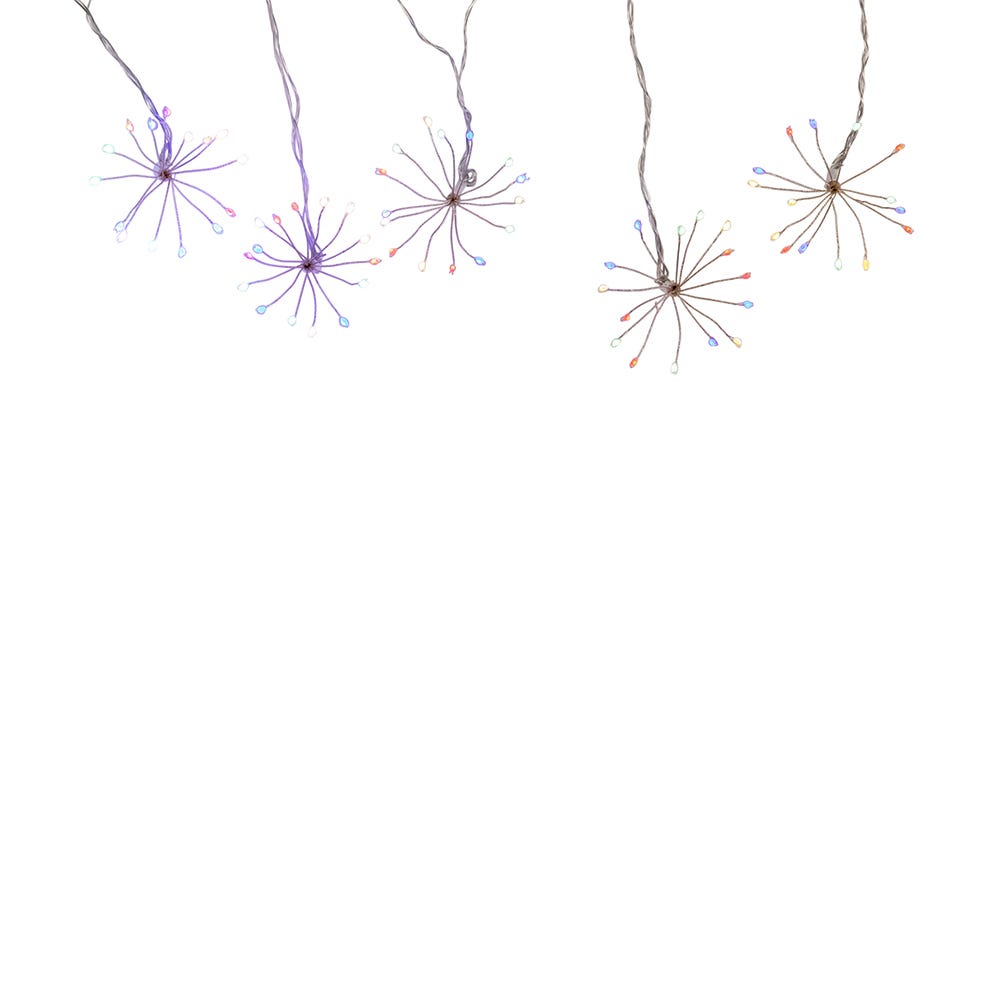 75-Light Cluster Burst Superbright LED Light Set, Multi Color