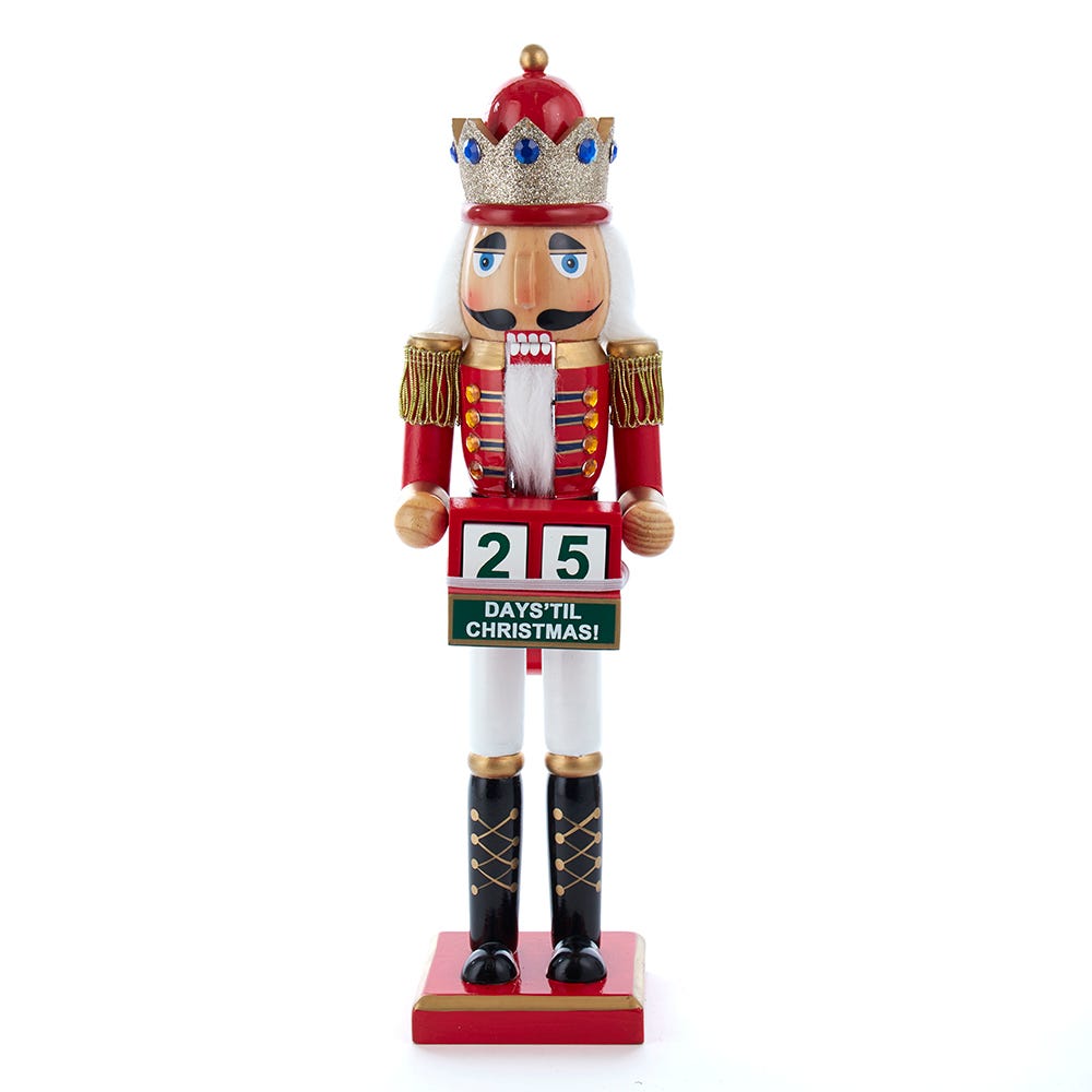 Kurt S. Adler C5935 15 in. Red King Nutcracker with Calendar