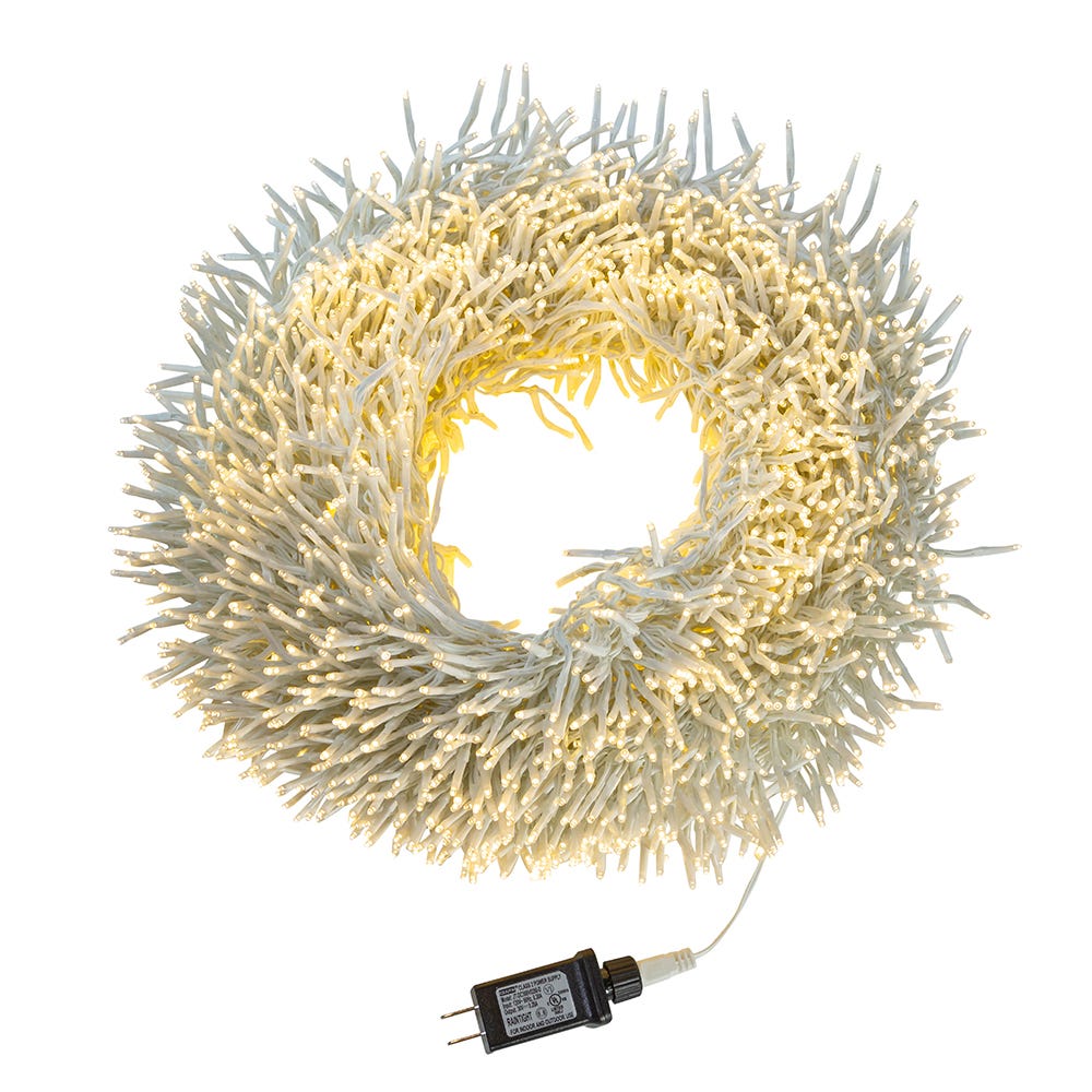 98 ft. 3000-Light Cluster Garland with LED Lights, Warm White