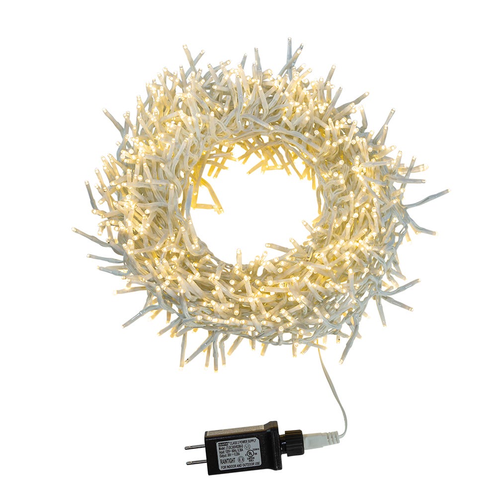 33 ft. 1000-Light Cluster Garland with Warm White LED Lights
