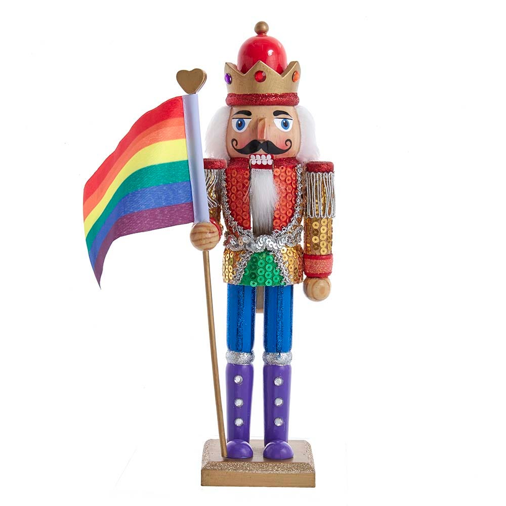 Picture of Kurt S. Adler F2088 12 in. Wooden Gay Pride Nutcracker
