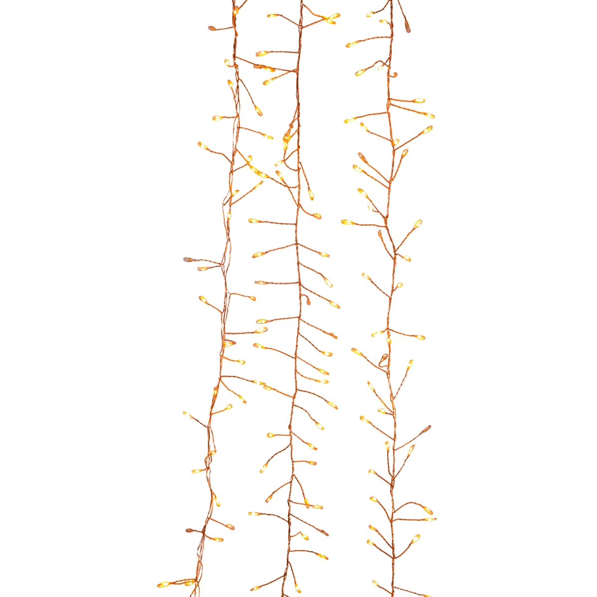 7.8 ft. 240-Light Twinkle Classic LED Fairy Cluster Garland, White
