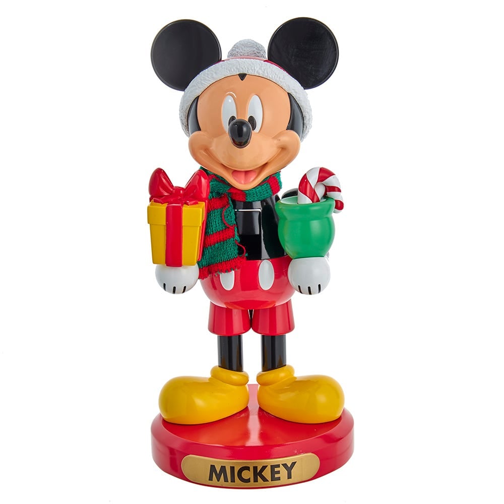 DN6211L 10 in. Mickey Mouse with Present Nutcracker