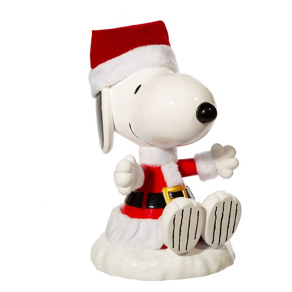 Picture of Peanuts PN9211 8 in. Santa Snoopy Tree Topper