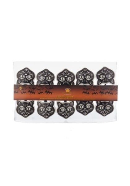 UL 10-Light Retro Black Cat Mask Light Set