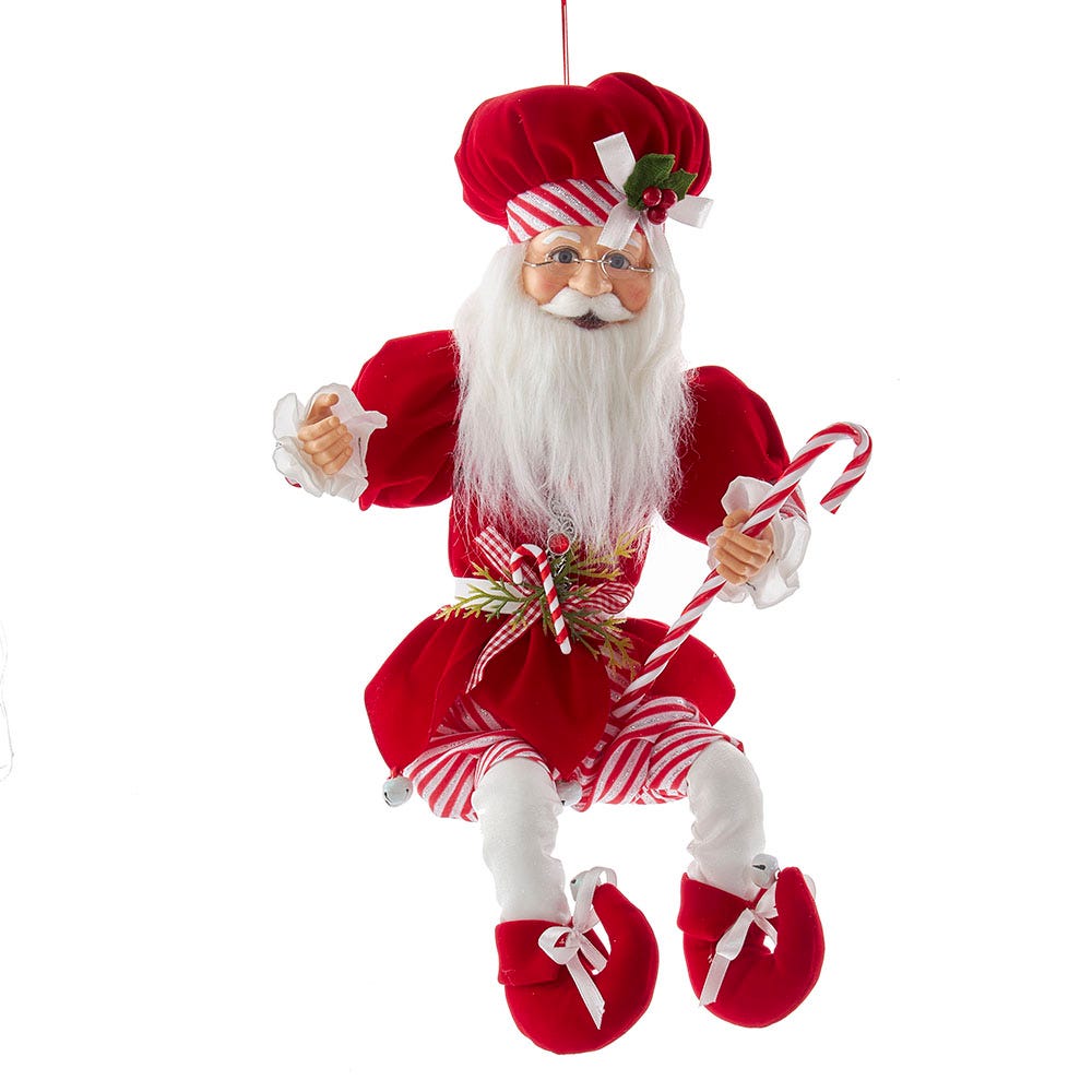17 in. Kringle Klaus Peppermint Chef Santa
