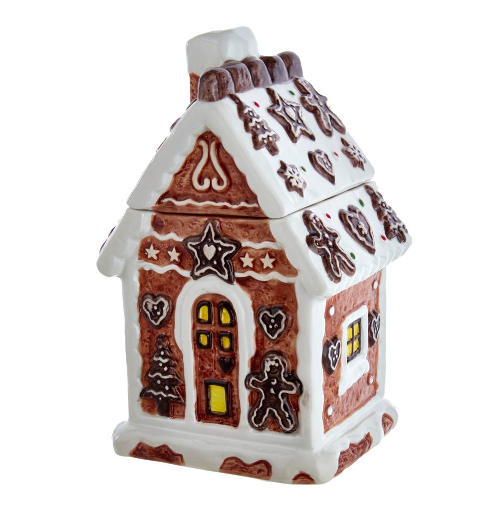 10.2 in. Gingerbread House Cookie Jar
