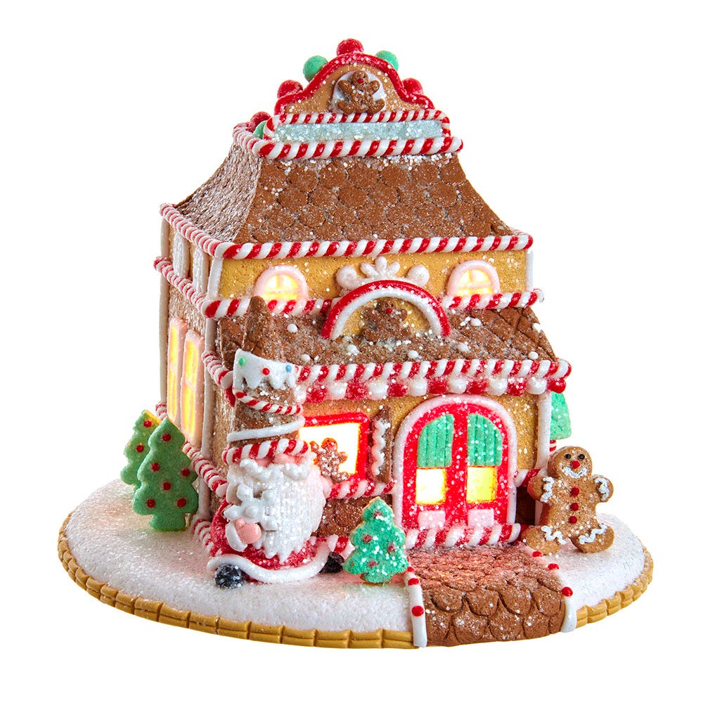 7.5 in. Lighted Gingerbread Shop