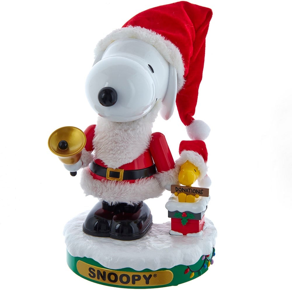 Picture of Peanuts PN6221L 10 in. Kurt Adler Battery-Operated Musical Santa Snoopy Nutcracker