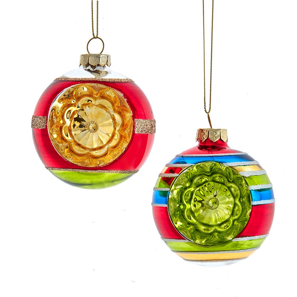 75 mm Early Years Glass Ornaments Set - 4 Piece