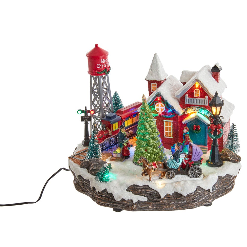 9.25 in. Light Up Musical Christmas Village