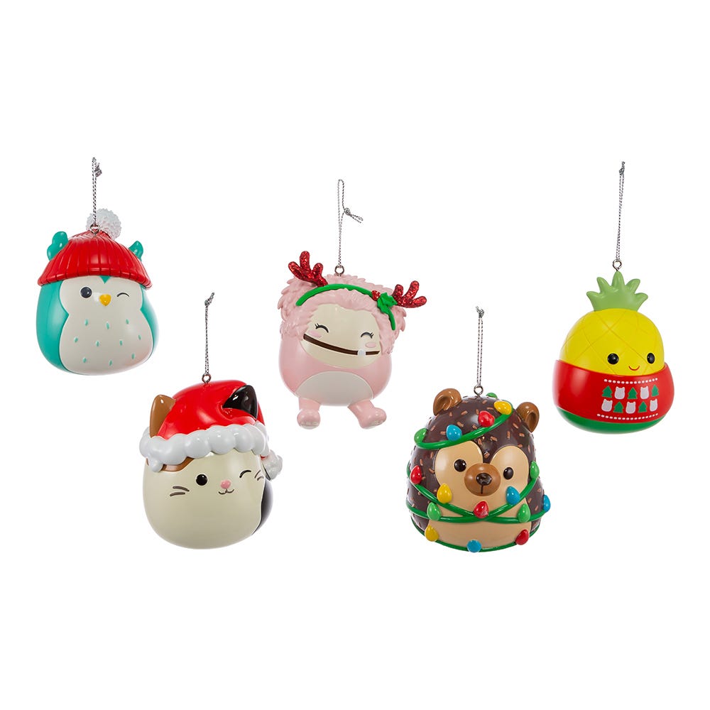 Blow Mold Ornaments, 5 Assorted Set