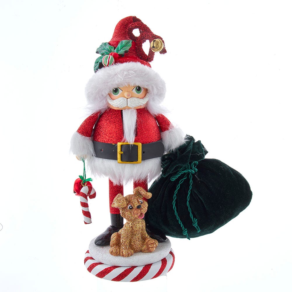 Picture of Kurt S. Adler HA0611 12 in. Hollywood Santa & Pup Nutcracker