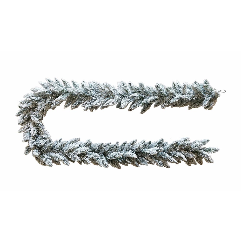 9 ft. Flocked Snow Pine Garland