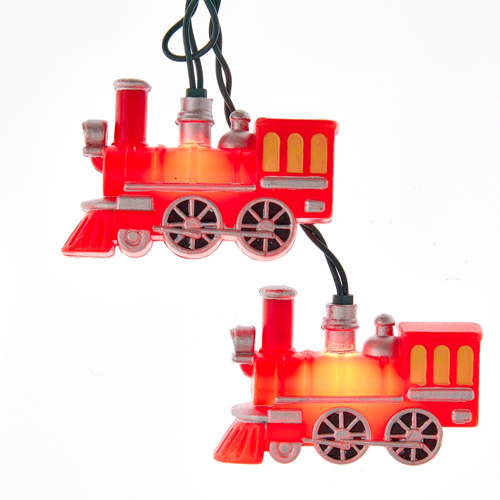 10-Light Red Train Light Set with UL Certified