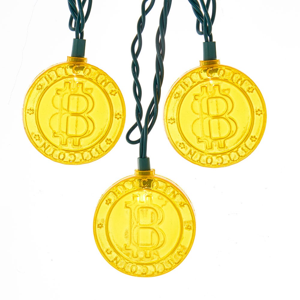 10-Light Bitcoin Light Set with UL Certified