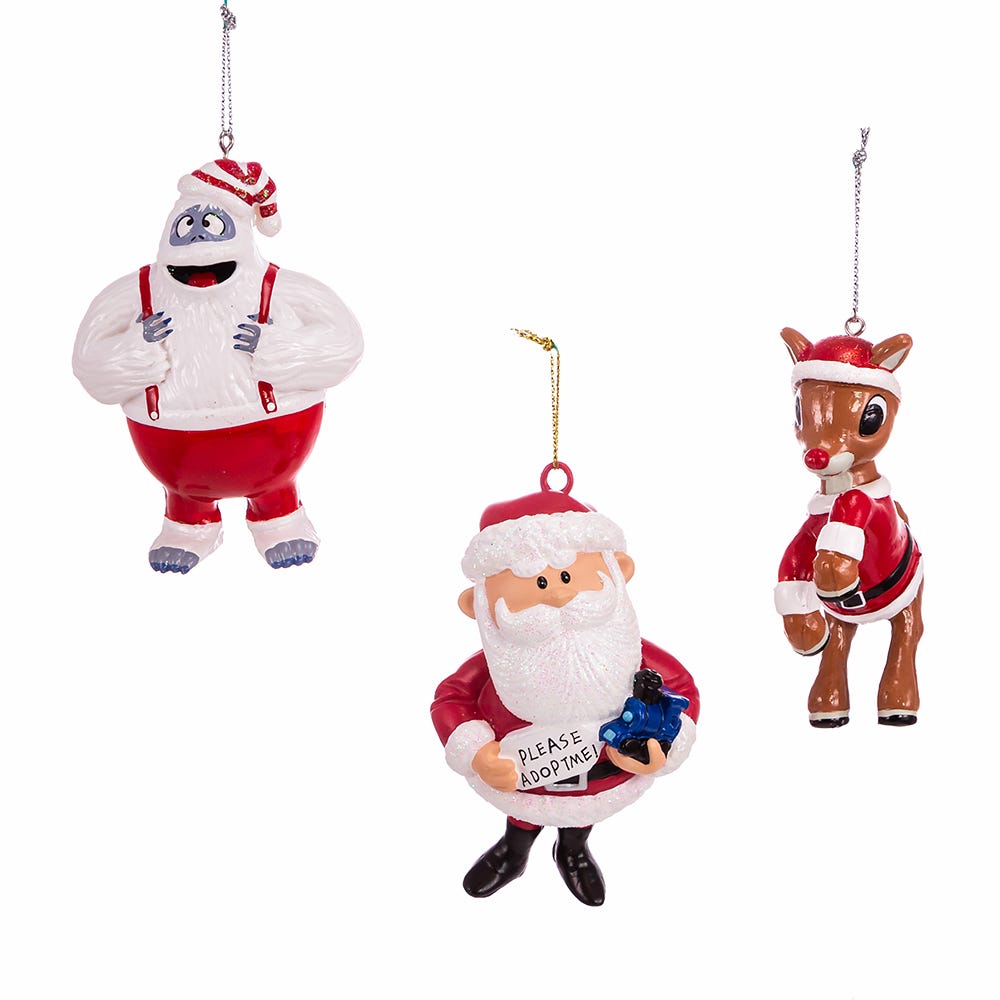RU1221SET Kurt Adler Blow Mold Ornament Set - 3 Piece