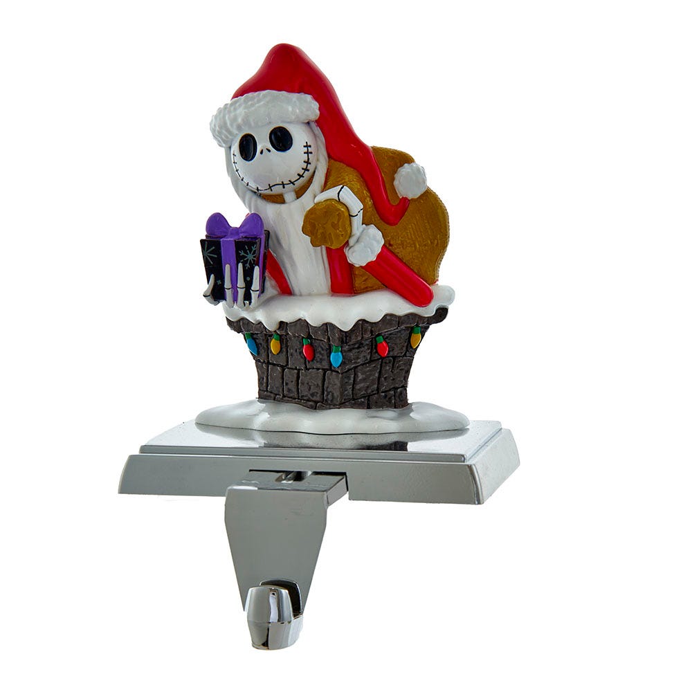 DN5221 6.5 in. Kurt Adler Nightmare Before Christmas Jack in Chimney Stocking Holder
