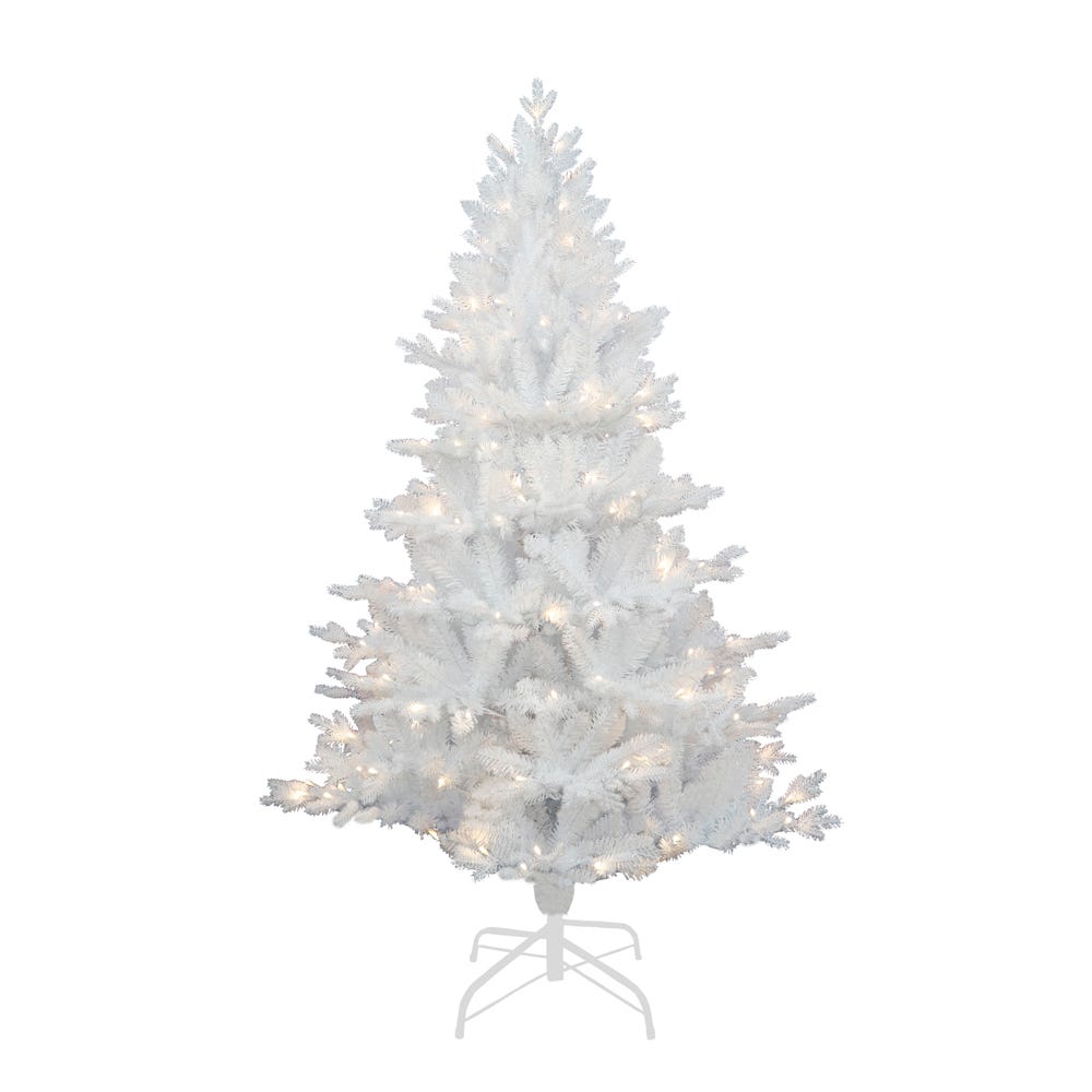 Kurt S. Adler TR62500LEDWW 5 ft. Pre-Lit Warm White LED Jackson White Pine Artificial Tree -  kurt S Adler Inc