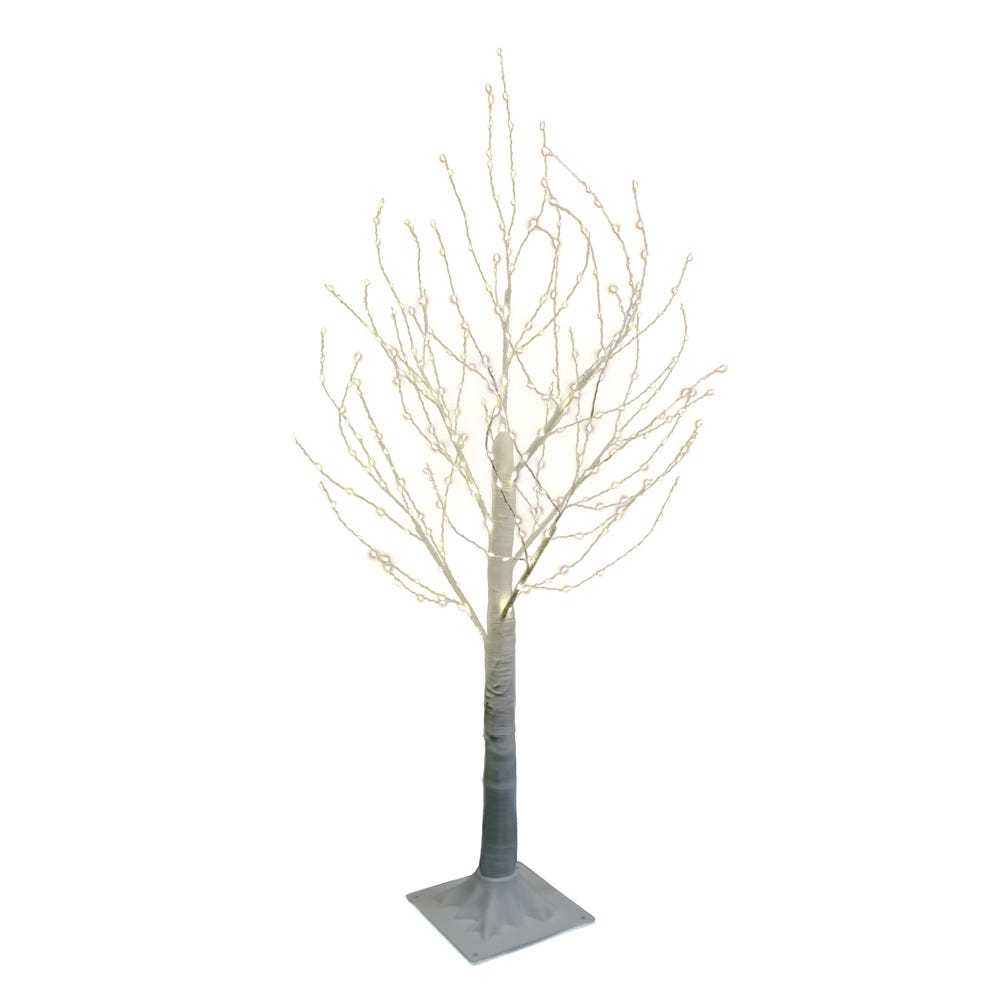 3 ft. Winter White Twig Artificial Tree & 300-Light Warm White Fairy LED