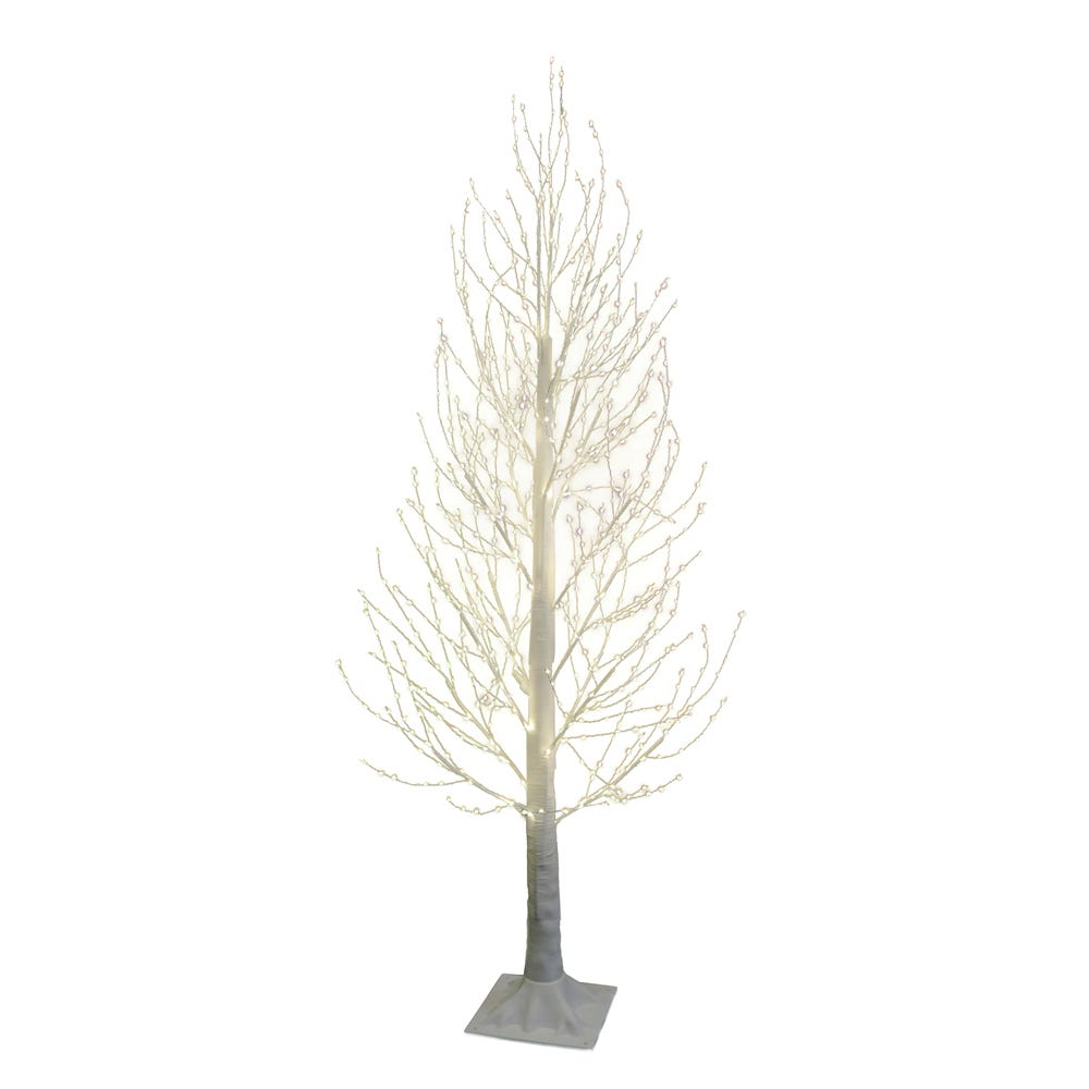 5 ft. Winter White Twig Artificial Tree & 900-Light Warm White Fairy LED