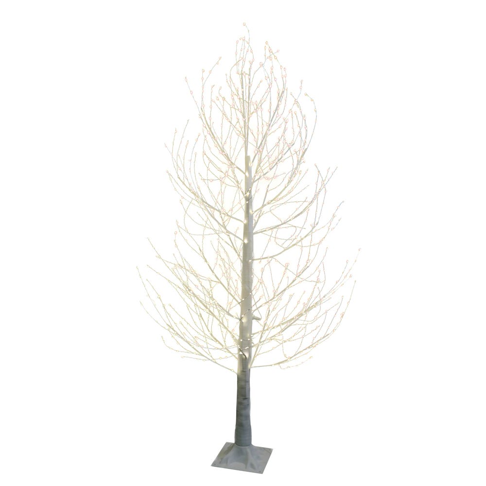 Kurt S. Adler TR3267WW 6 ft. Winter White Twig Artificial Tree with 1300 Warm White Fairy LED Lights