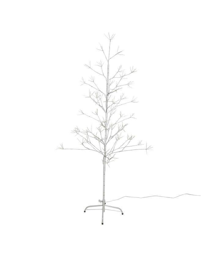 Kurt S. Adler TR3247WW 5 ft. White Birch Artificial Tree with Warm White LED 8 Function Lights