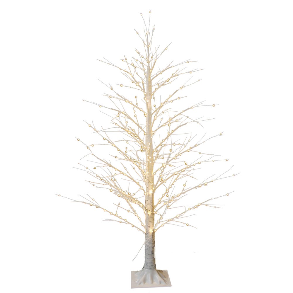 5 ft. White Birch Twinkle Warm White Fairy LED Twig Artificial Tree