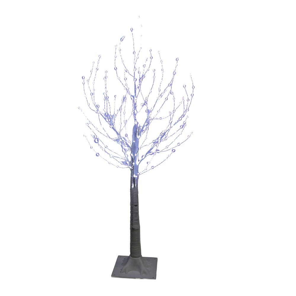 3 ft. Winter White Twig Artificial Tree & 300-Light Cool White Fairy LED