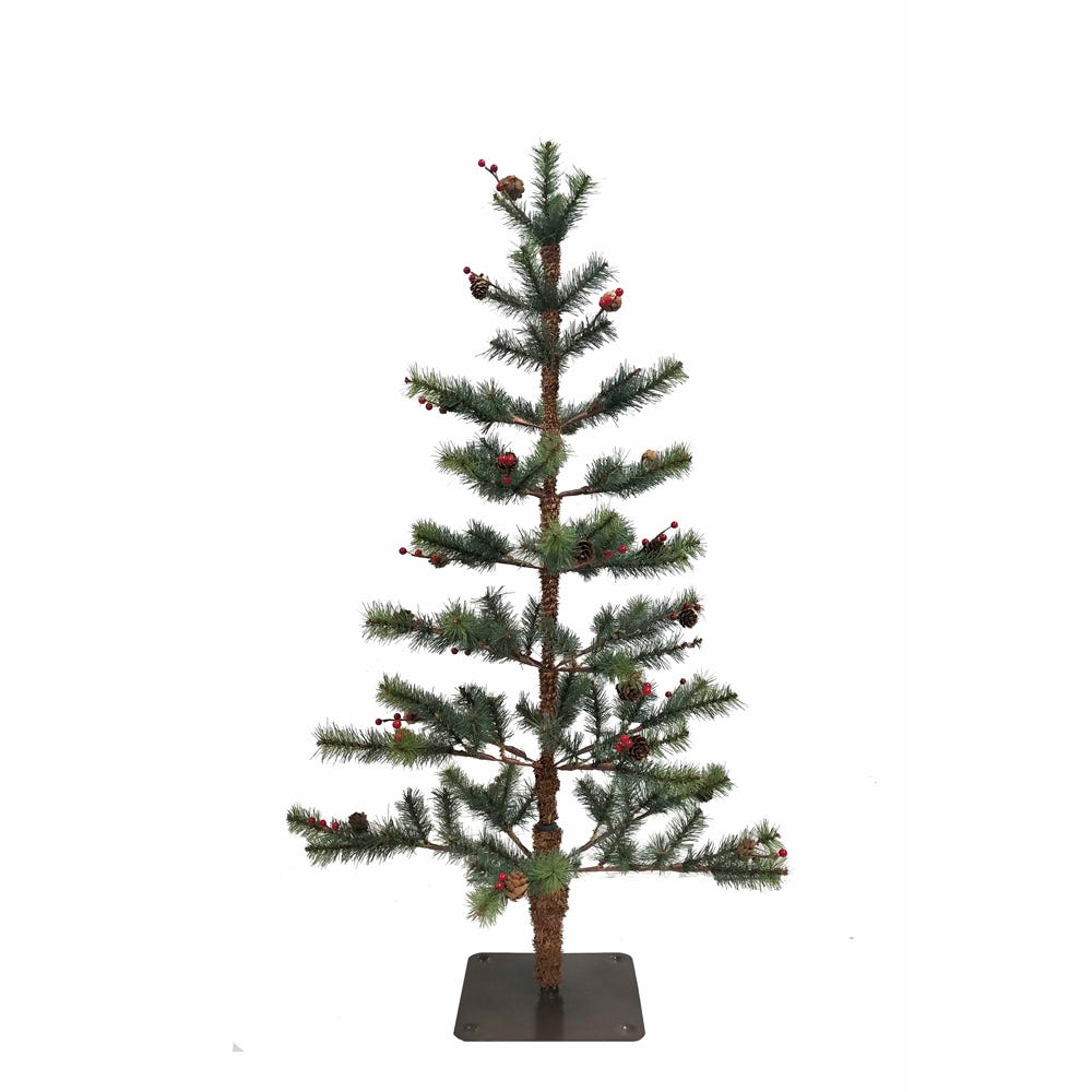 3 ft. Pine Artificial Tree with Pinecones & Berries