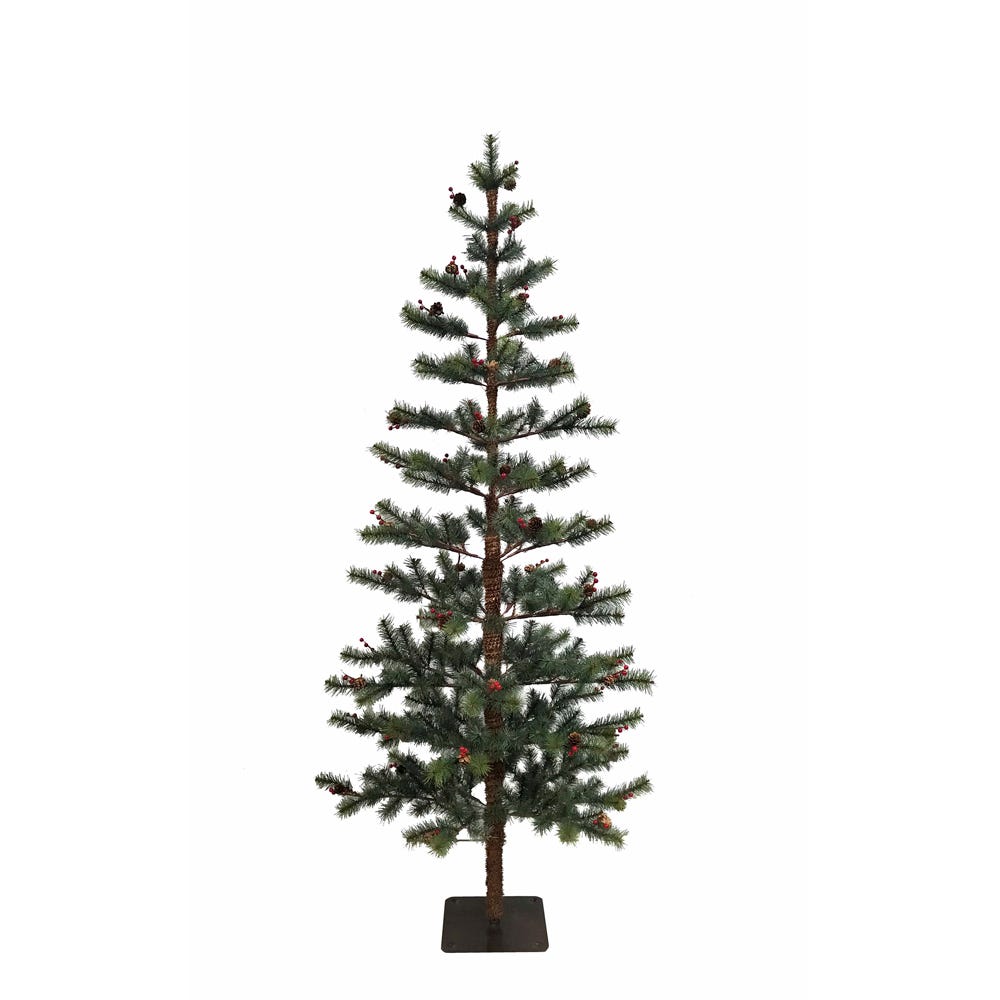 5 ft. Pine Artificial Tree with Pinecones & Berries