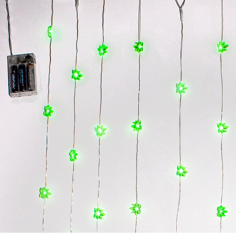 84-Light 7-Drop Battery-Operated Cartoon Light Set