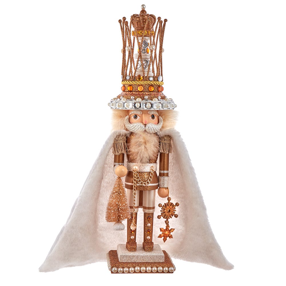 Picture of Hollywood Nutcrackers HA0661 18.5 in. Hollywood Gold Gem King Nutcracker