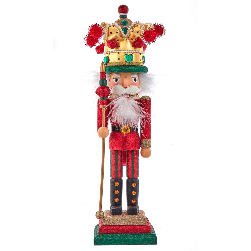 Picture of Hollywood Nutcrackers HA0659 17.5 in. Hollywood Mardi Gras King Nutcracker