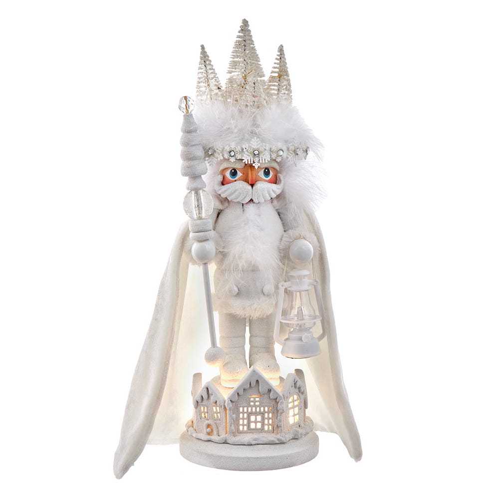 Picture of Hollywood Nutcrackers HA0658 15 in. Hollywood White Winter LED Hat Nutcracker
