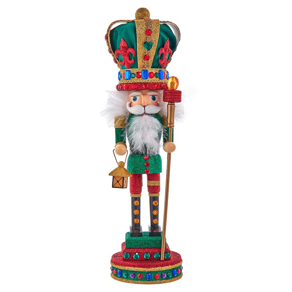 Picture of Hollywood Nutcrackers HA0660 16 in. Hollywood Mardi Gras King Nutcracker
