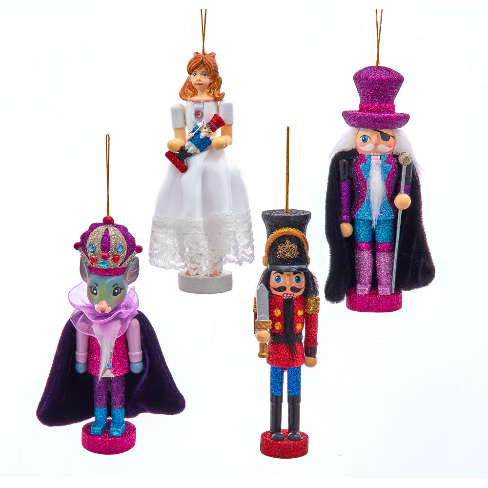 Picture of Hollywood Nutcrackers HA0670 6 in. Hollywood Nutcracker Suite Ornament Set - 4 Piece