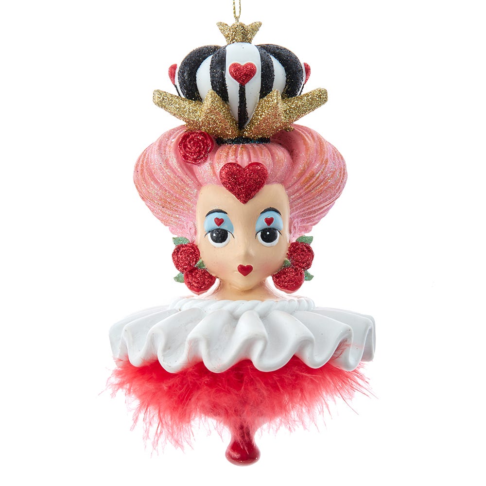 Picture of Hollywood Nutcrackers HAT0005 6.25 in. Hollywood Hats Queen of Hearts Ornament