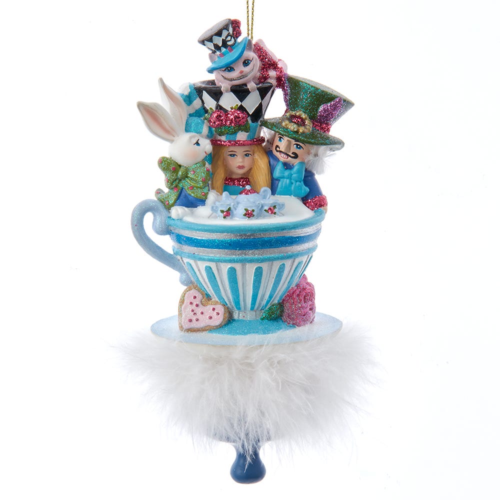 Picture of Hollywood Nutcrackers HAT0006 6.25 in. Hollywood Hats Alice Tea Party Ornament
