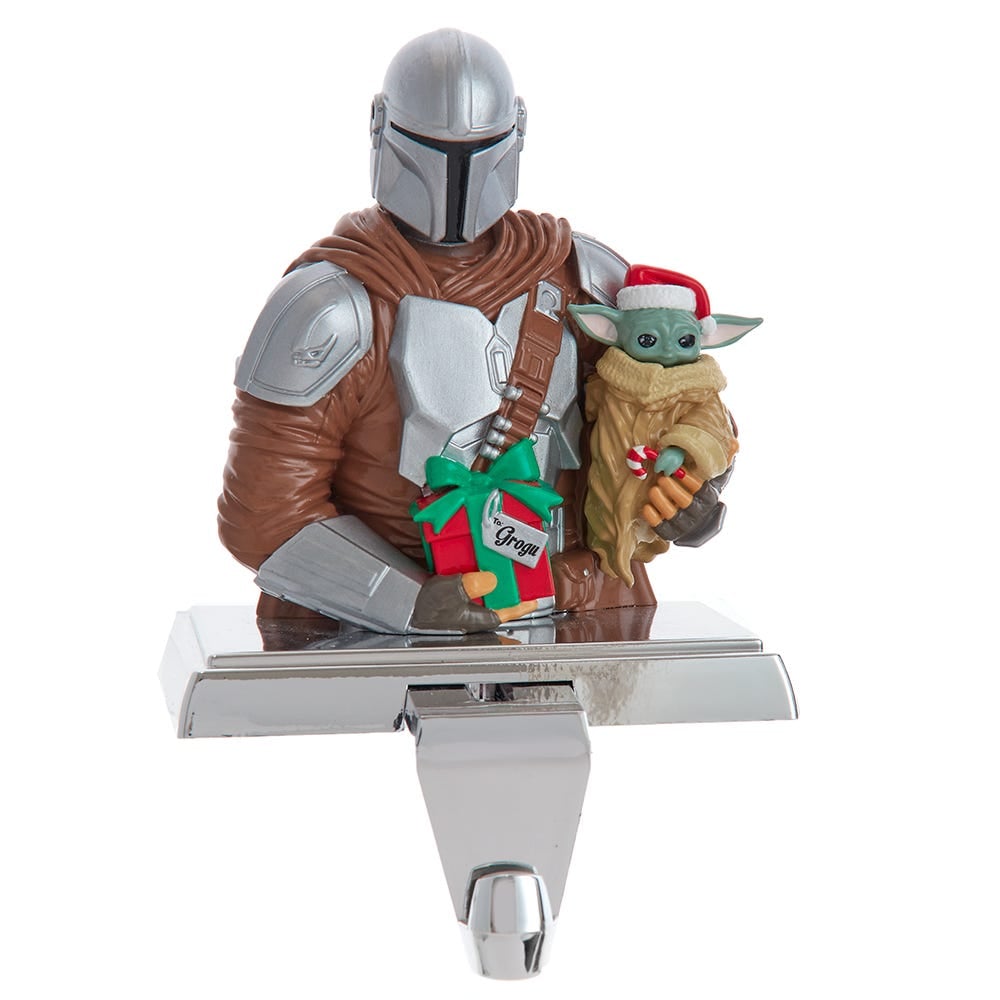 SW5231 6 in.  Mandalorian & The Child Stocking Holder