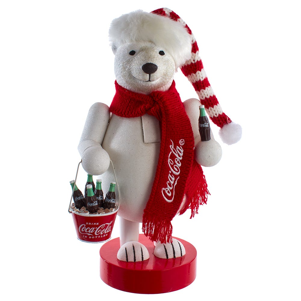 Picture of Coca-Cola CC6221 14 in. Polar Bear Nutcracker