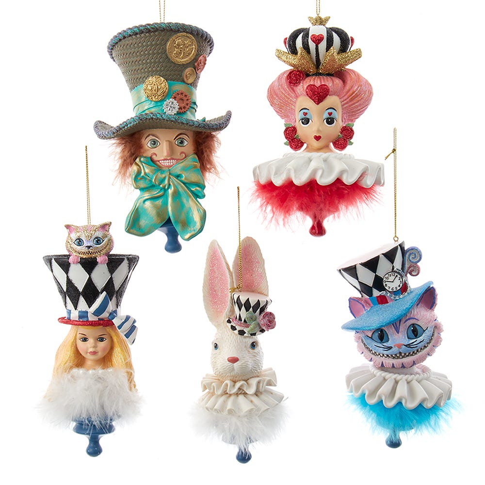 Picture of Hollywood Nutcrackers HAT0008 6.25 in. Resin Hollywood Hats Ornament Set - 5 Piece