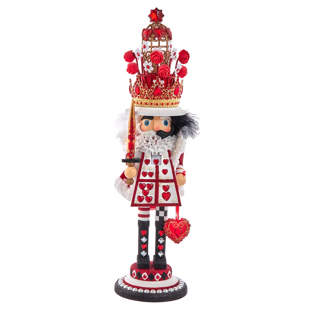 Picture of Hollywood Nutcrackers HA0678 18 in. Hollywood King of Hearts Nutcracker