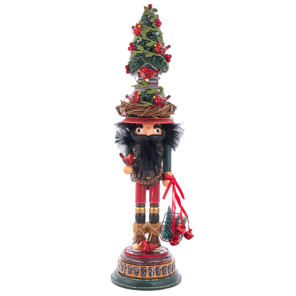 Picture of Hollywood Nutcrackers HA0679 19.5 in. Hollywood Cardinal in Tree Hat Nutcracker