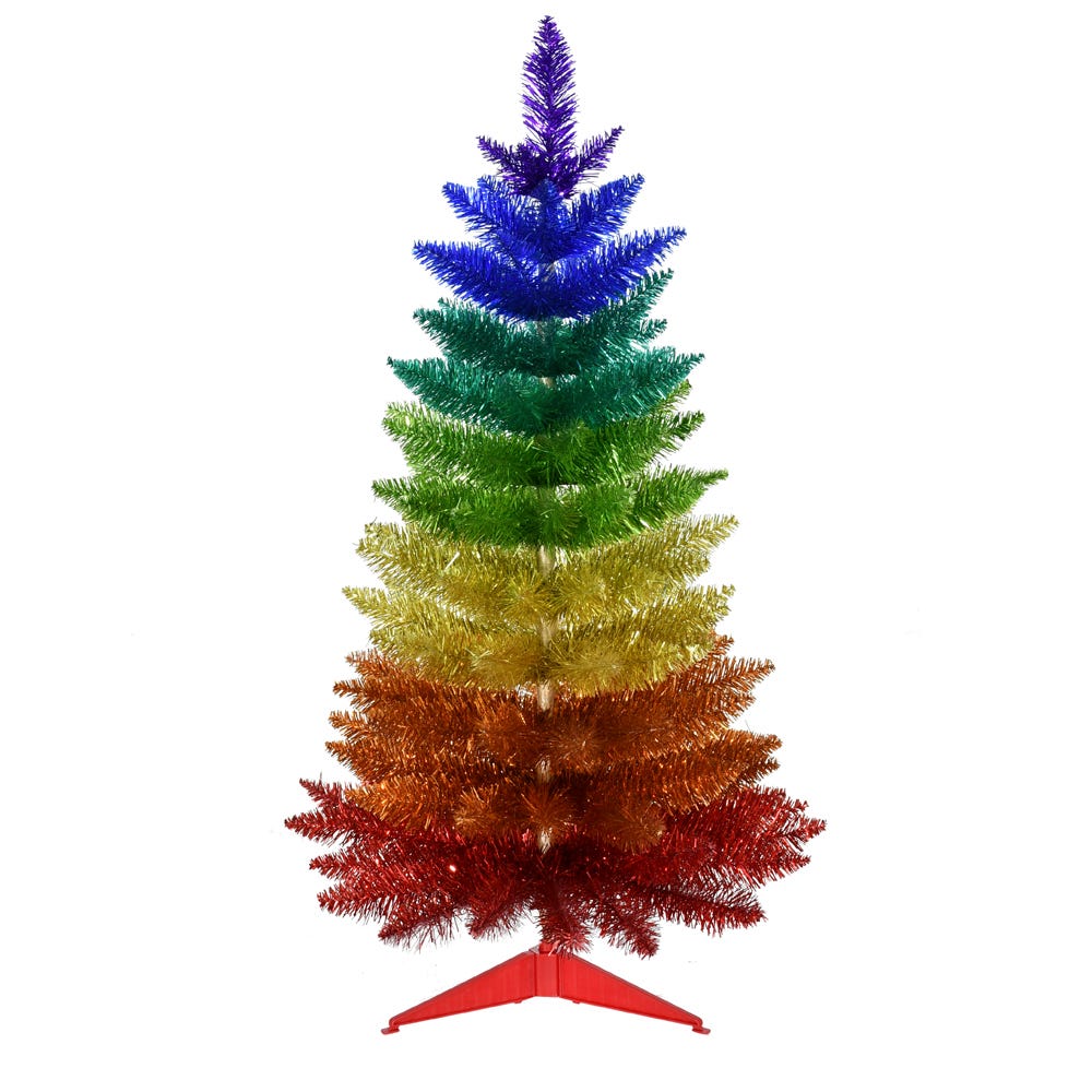 Kurt S. Adler TR2392 3 ft. Foil Rainbow Tree
