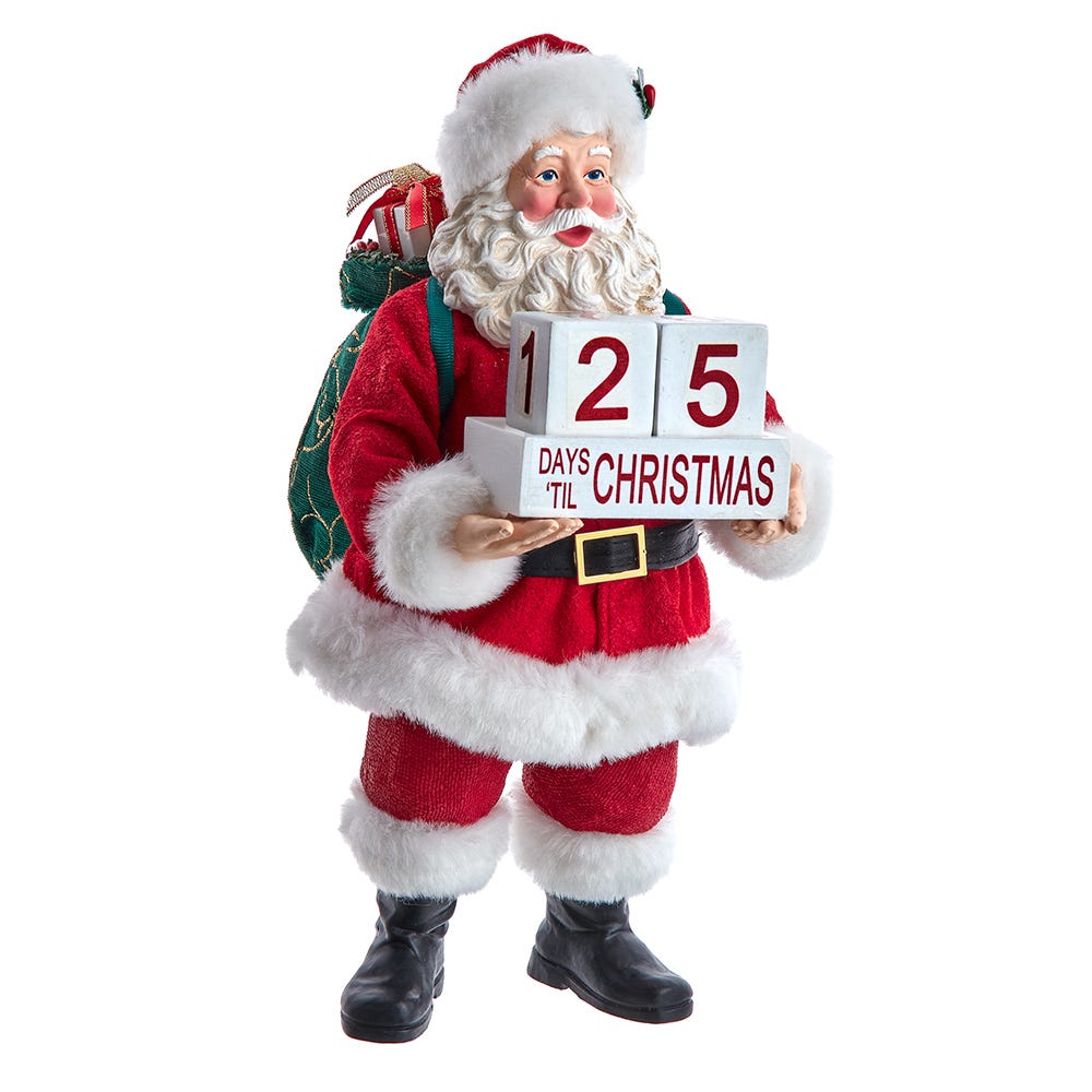 10.5 in. Countdown Santa